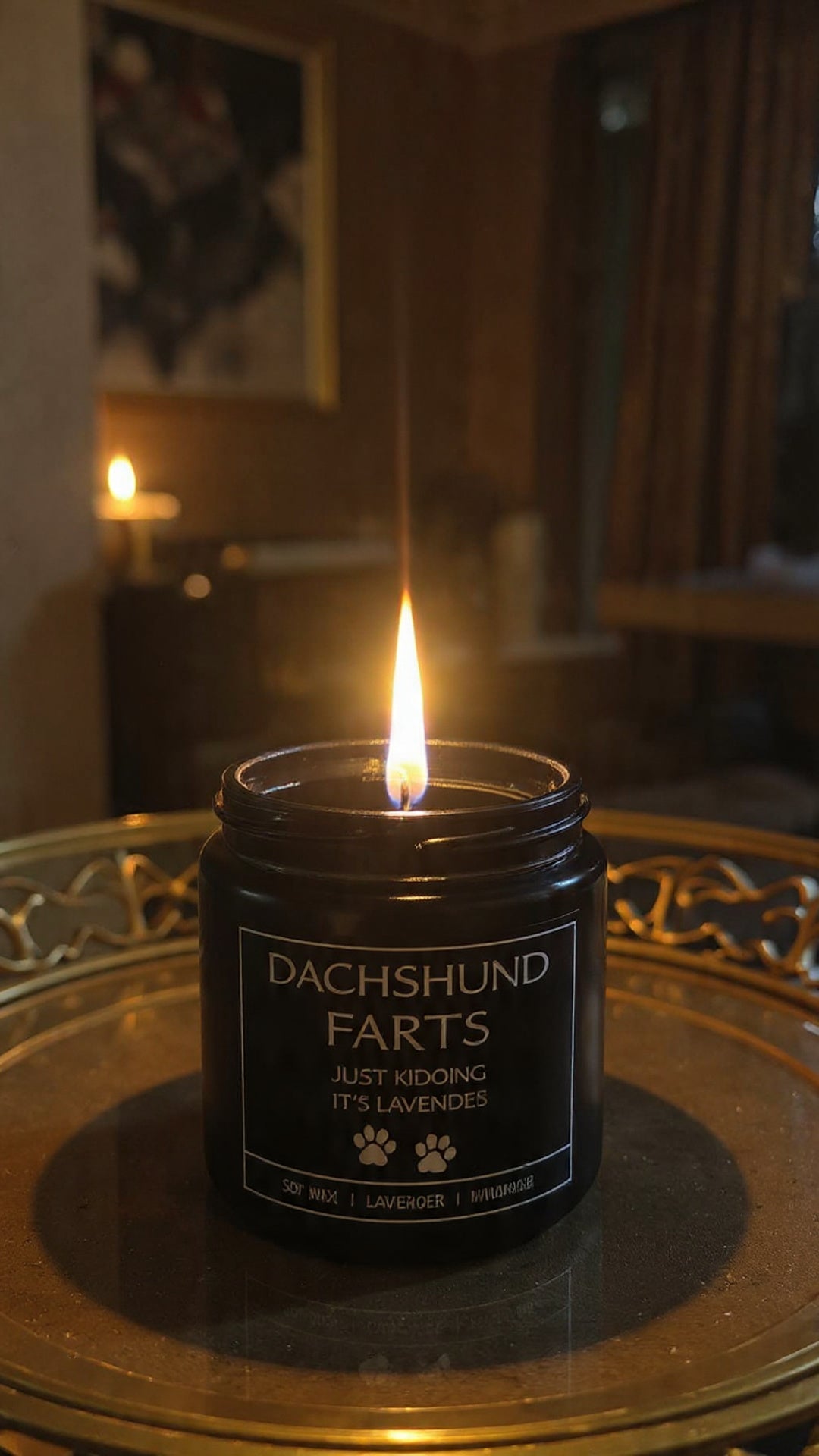 Dachshund Farts Candler